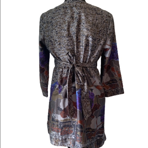 MIUSE Japanese Style Shift A-line Dress Size Medium Waist Tie - Picture 6 of 9